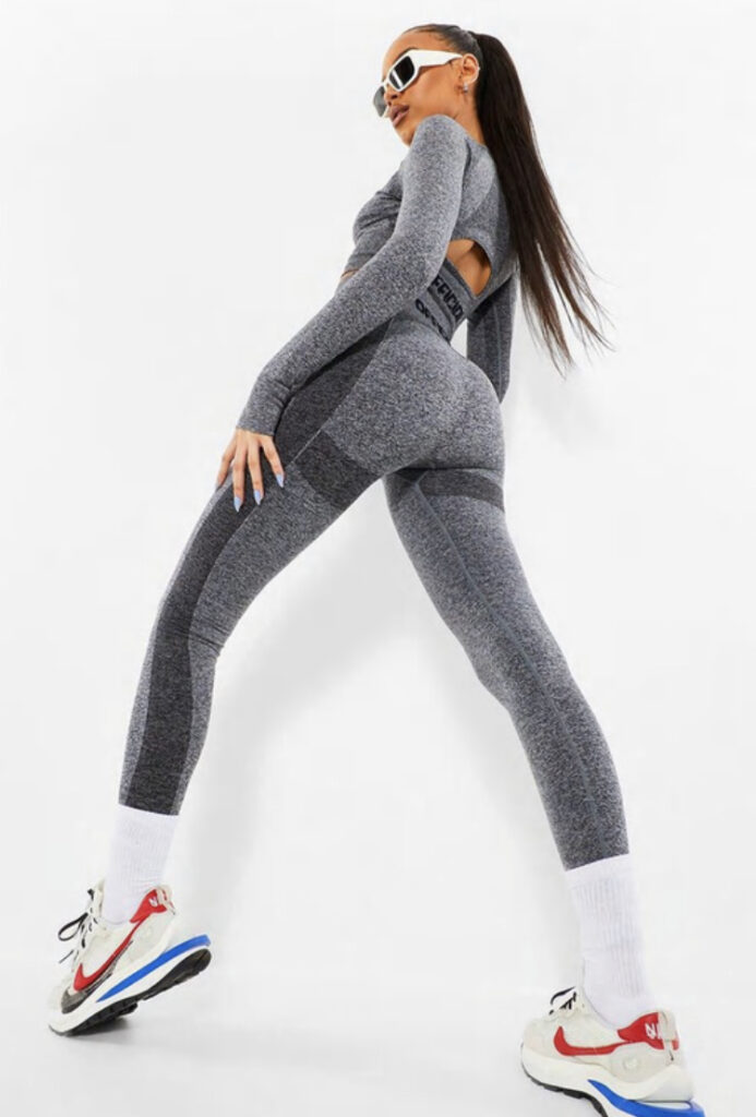 Women’s grey stretchy leggings