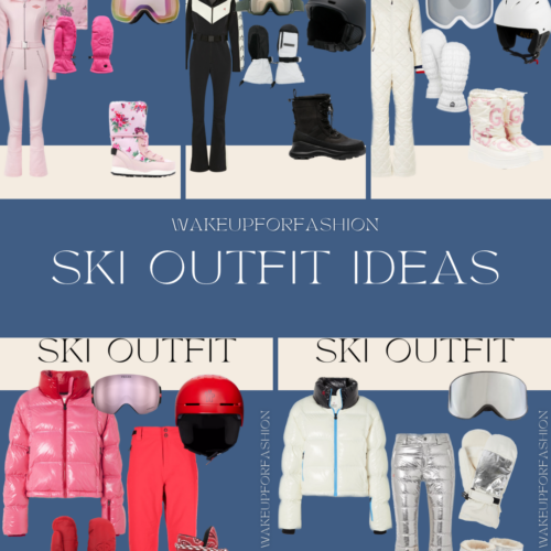 Women’s ski clothes styled to create cute ski outfits.