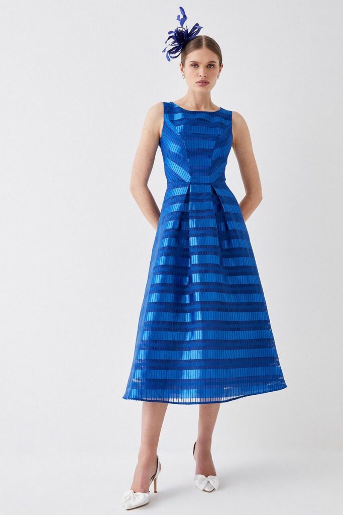 Cobalt blue midi dress from Debenhams.