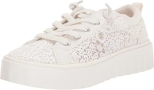 Platform white sneakers to wear to prom