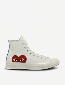 White high top trainers for prom
