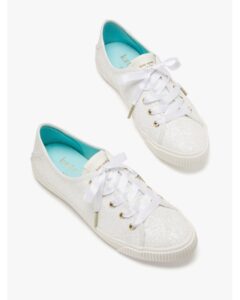 Kate Spade green and white sneakers