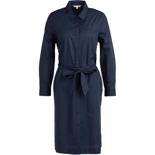 Navy shirt dress from Barbour.
