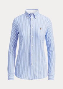 Ralph Lauren striped blue and white shirt.