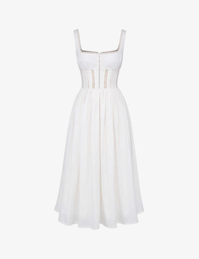 White summer dress from Selfridges.
