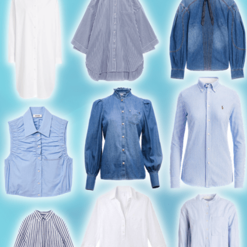 Collection of 2023 summer shirts for women.