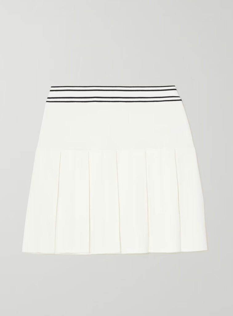 Pleated tennis skirt by Tory Sport.