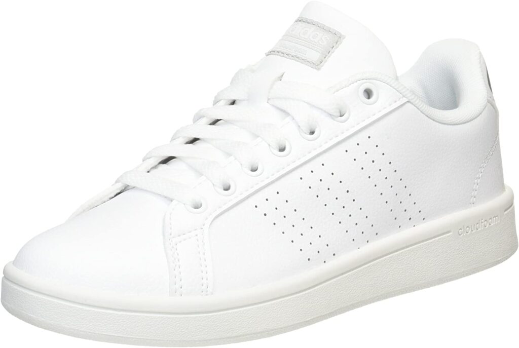 Adidas women’s sport shoes in white.