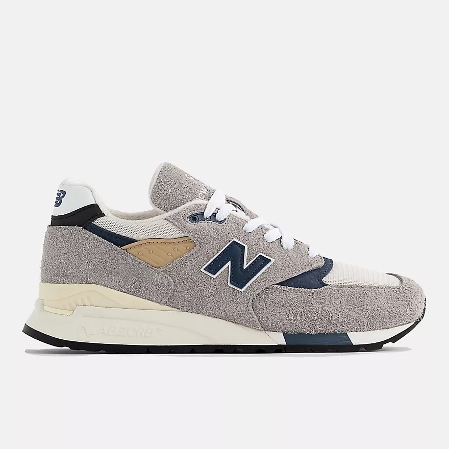 New Balance 998 trainers in grey.