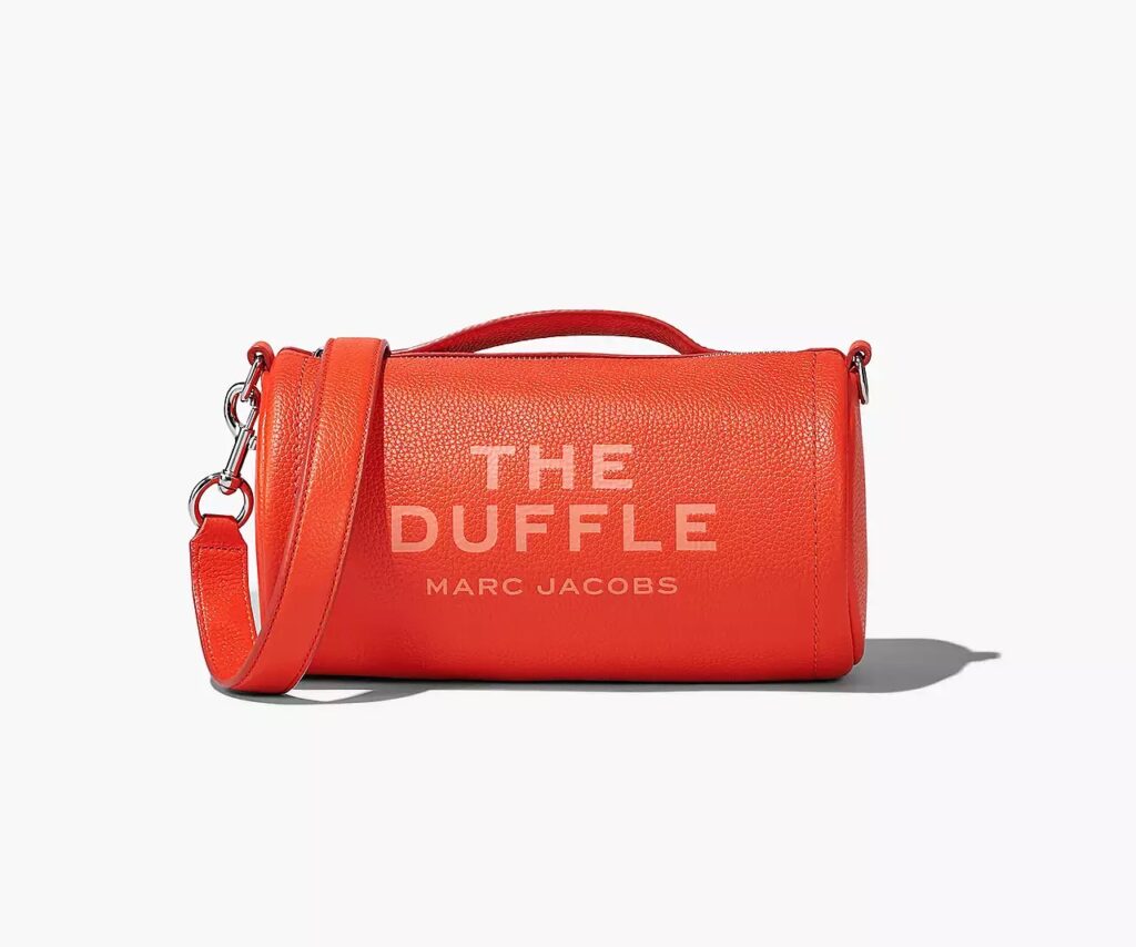 Marc Jacobs’ ‘The Duffle’ bag in electric orange.