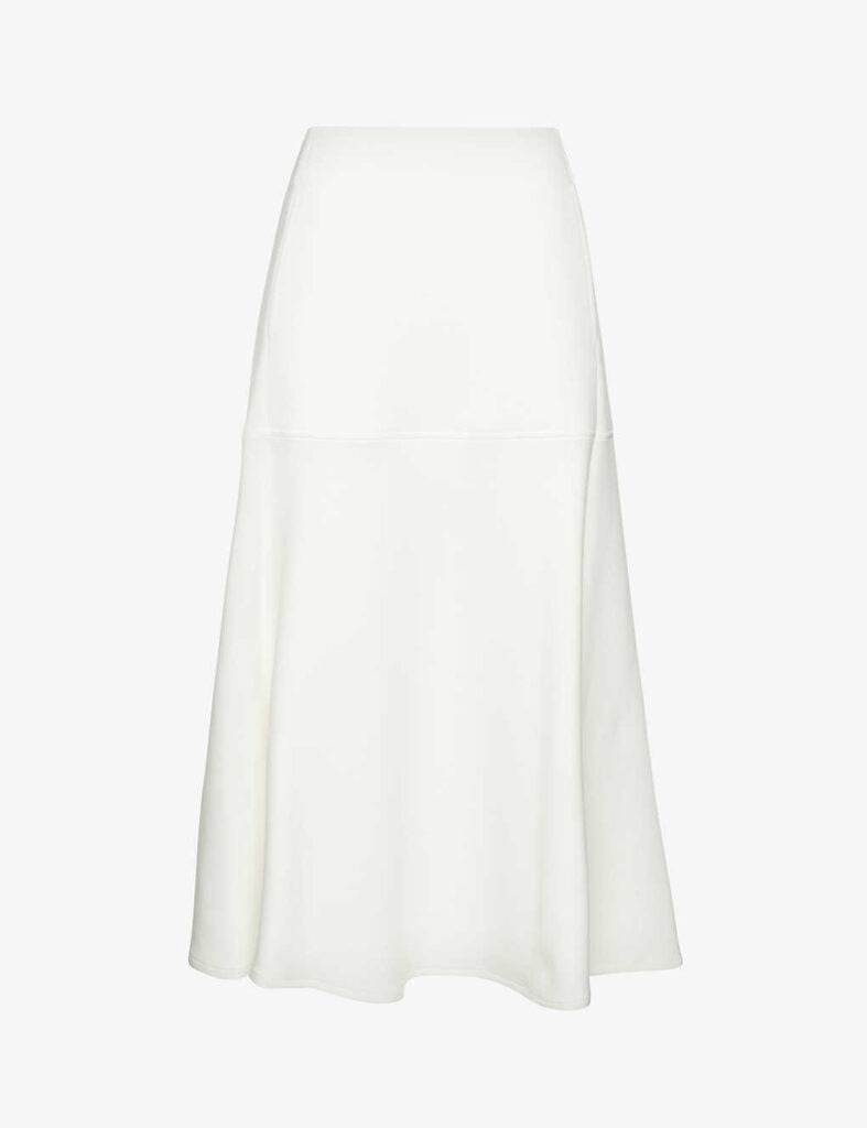 Max Mara white midi skirt