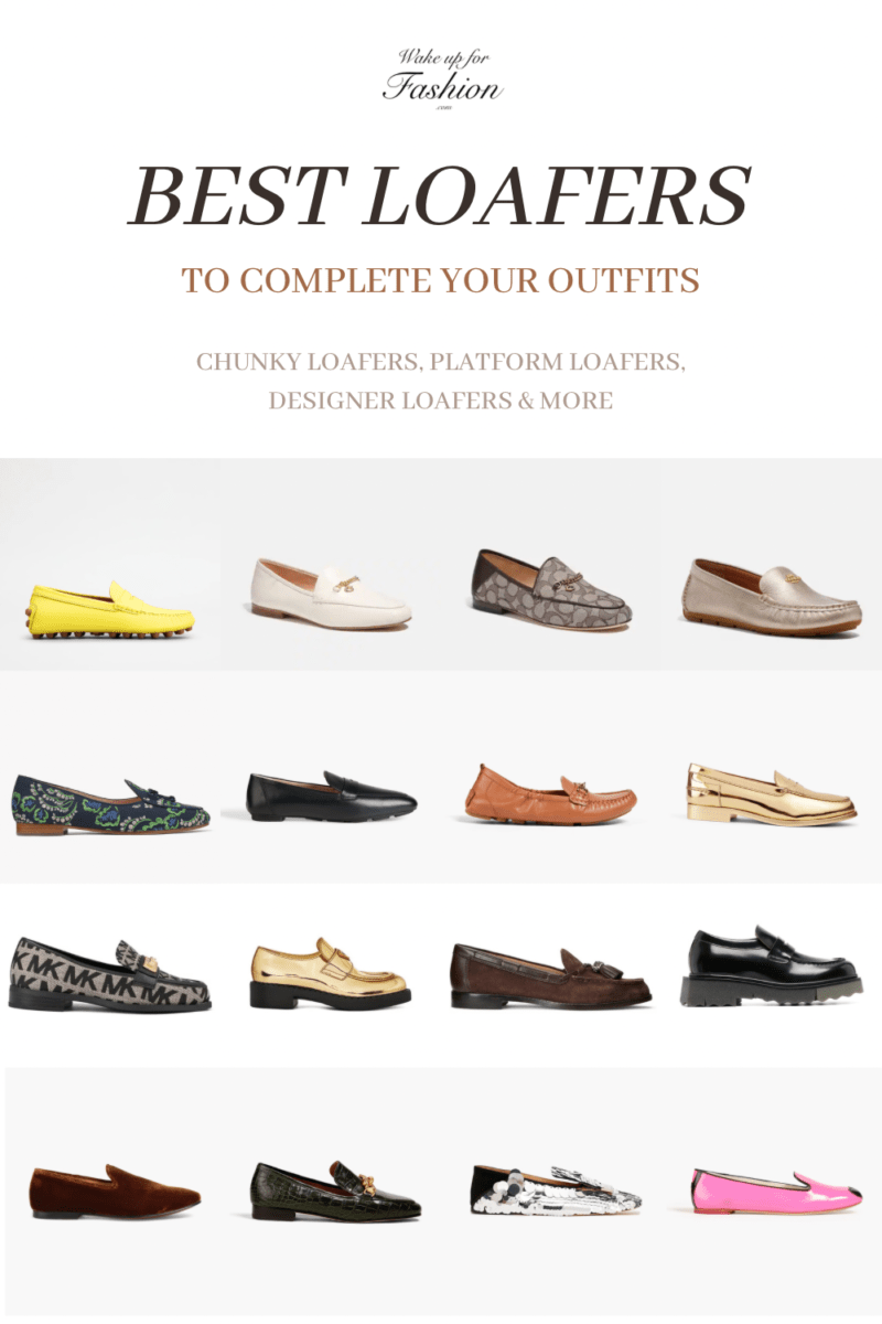 Collection of loafers for women including chunky loafers, platform loafers and designer loafers.