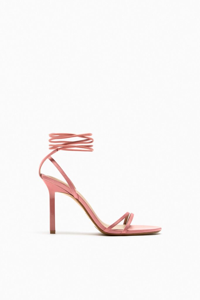 Zara pink high heel sandals