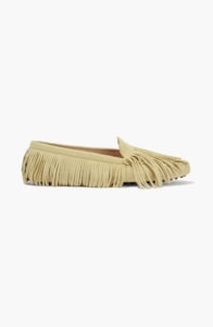 Suede loafers with fringe from TOD’S