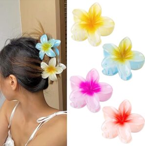 Aesthetic flower hair claw clips