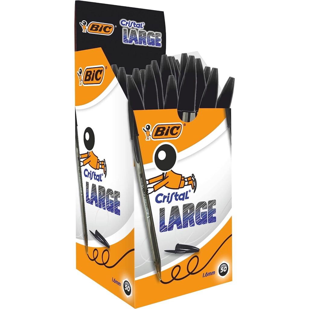 Pack of 50 black pens