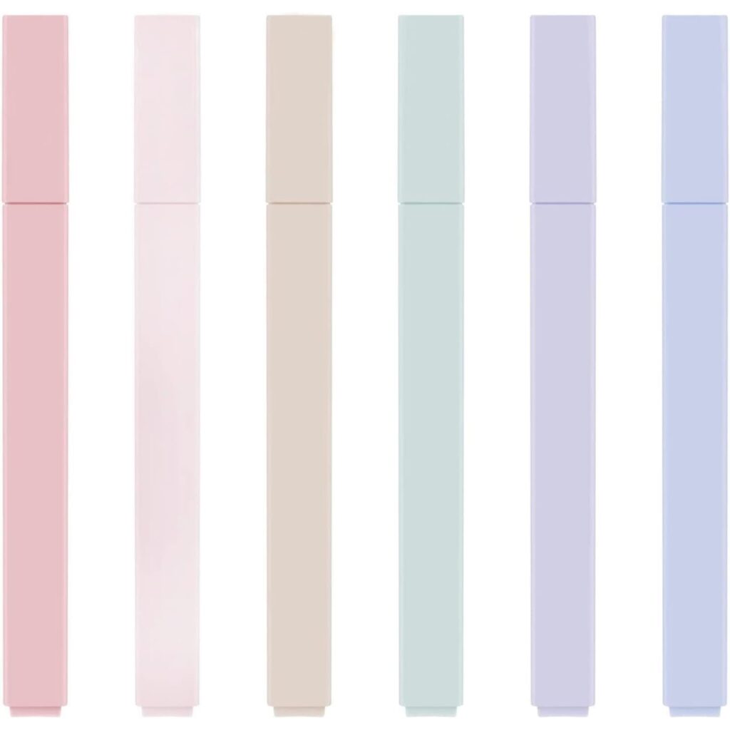 Aesthetic cute pastel highlighters