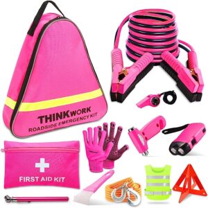 Pink emergency kit for car