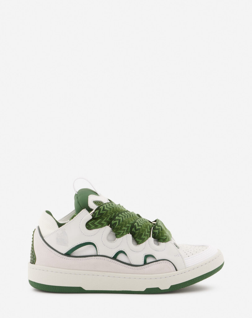 White and green Lanvin sneakers