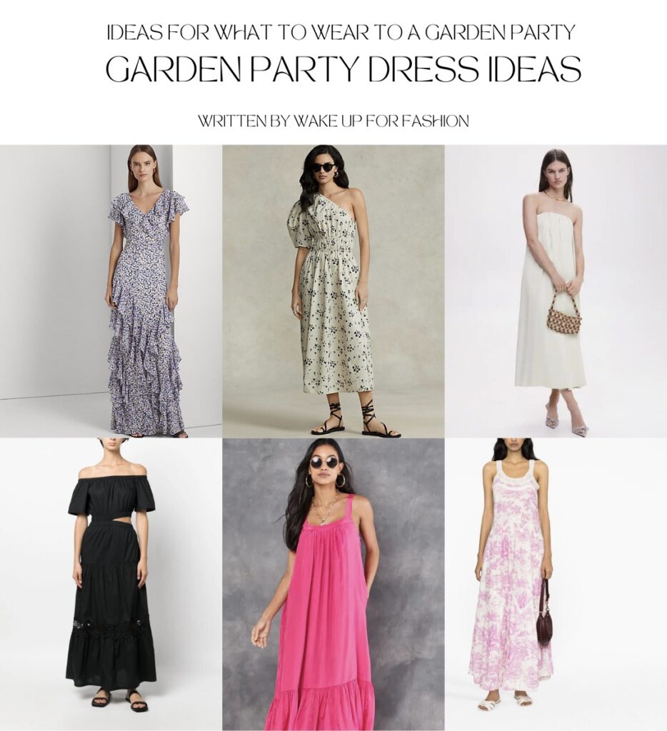 Collection of dresses to wear to a garden party