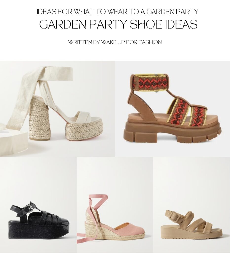 Shoes to wear to a garden party