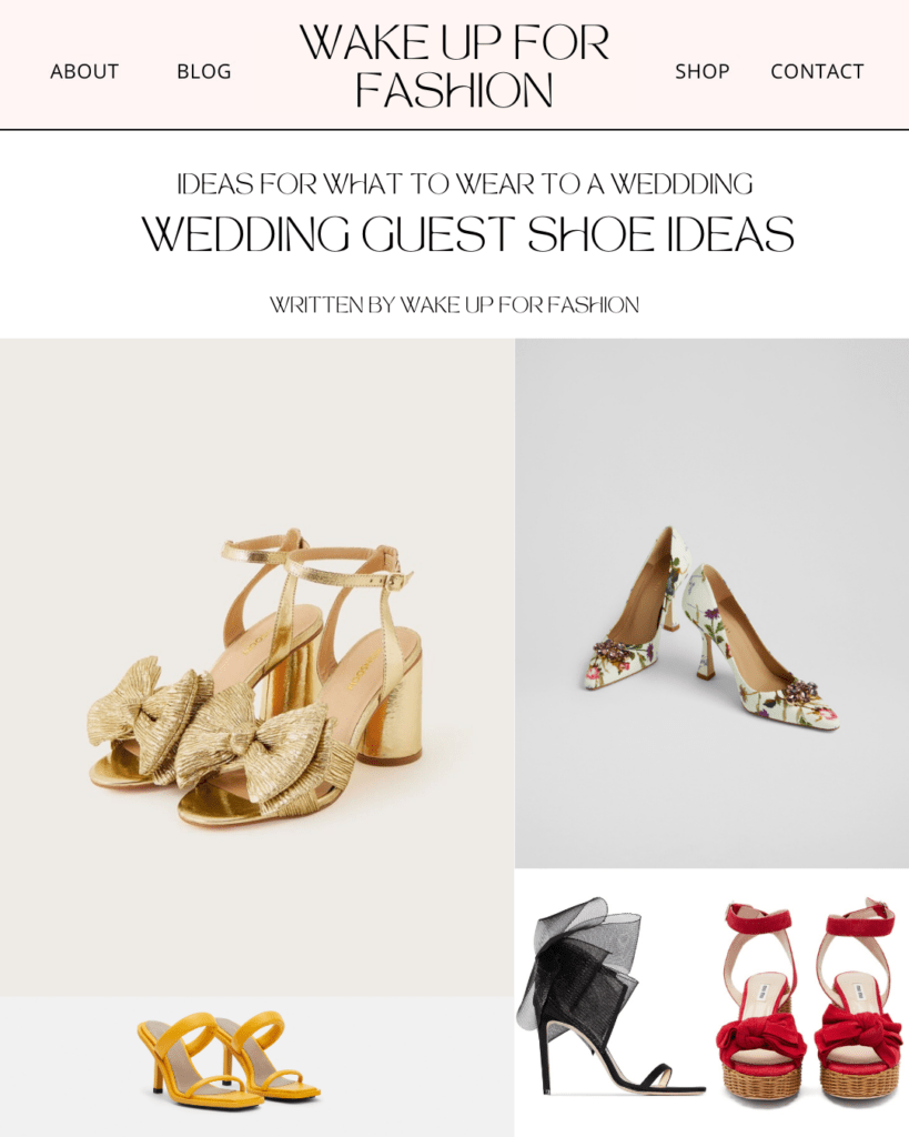Shoes to wear to a wedding