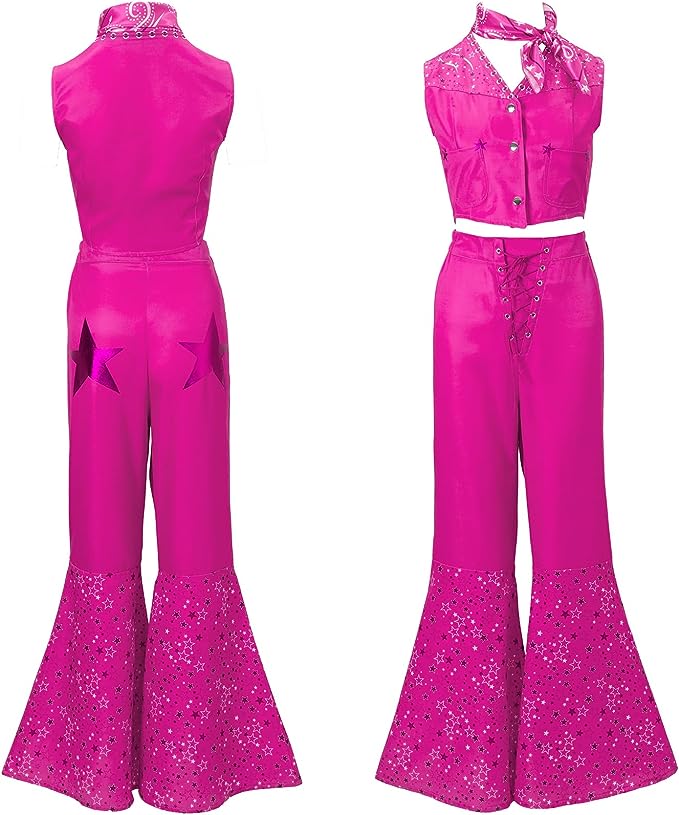 Pink country Barbie outfit from the movie