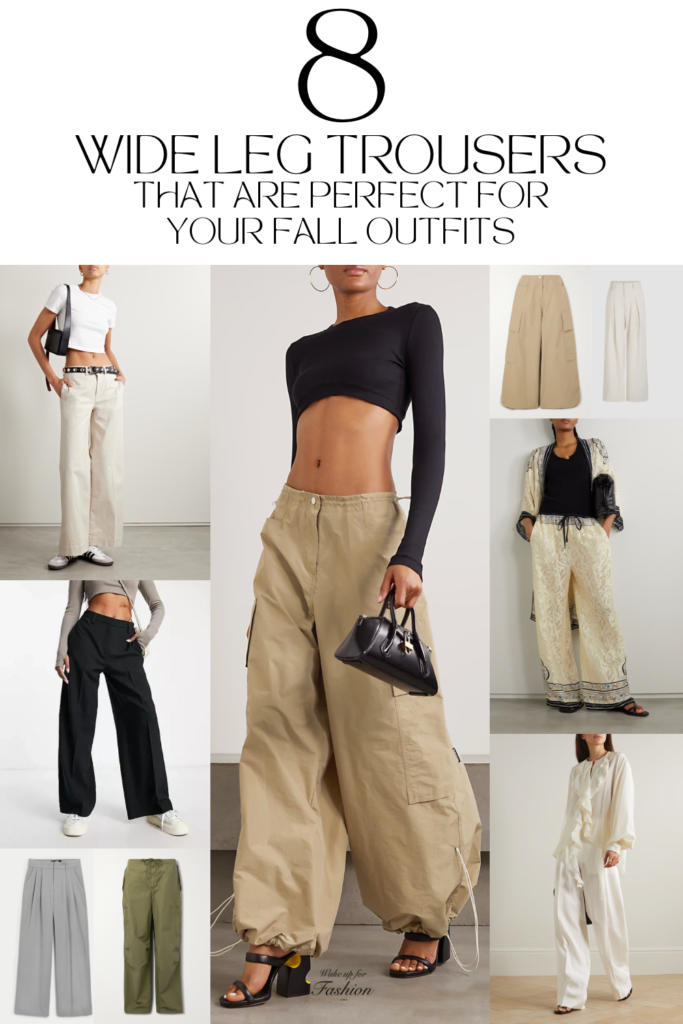 Best women’s wide leg tour sets in cream, white, black, grey, green and patterned