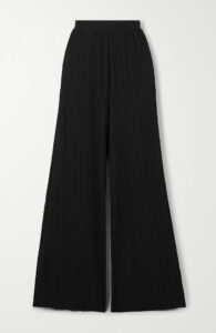 Black wide leg trousers by Max Mara