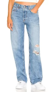 Low rise boyfriend jeans
