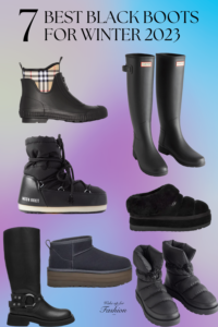 Women’s black winter boots