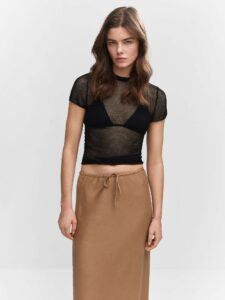 Brown slip skirt