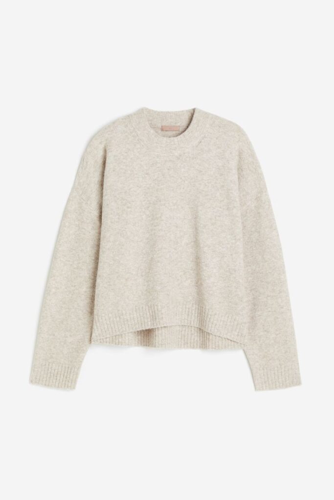 Light beige knit jumper