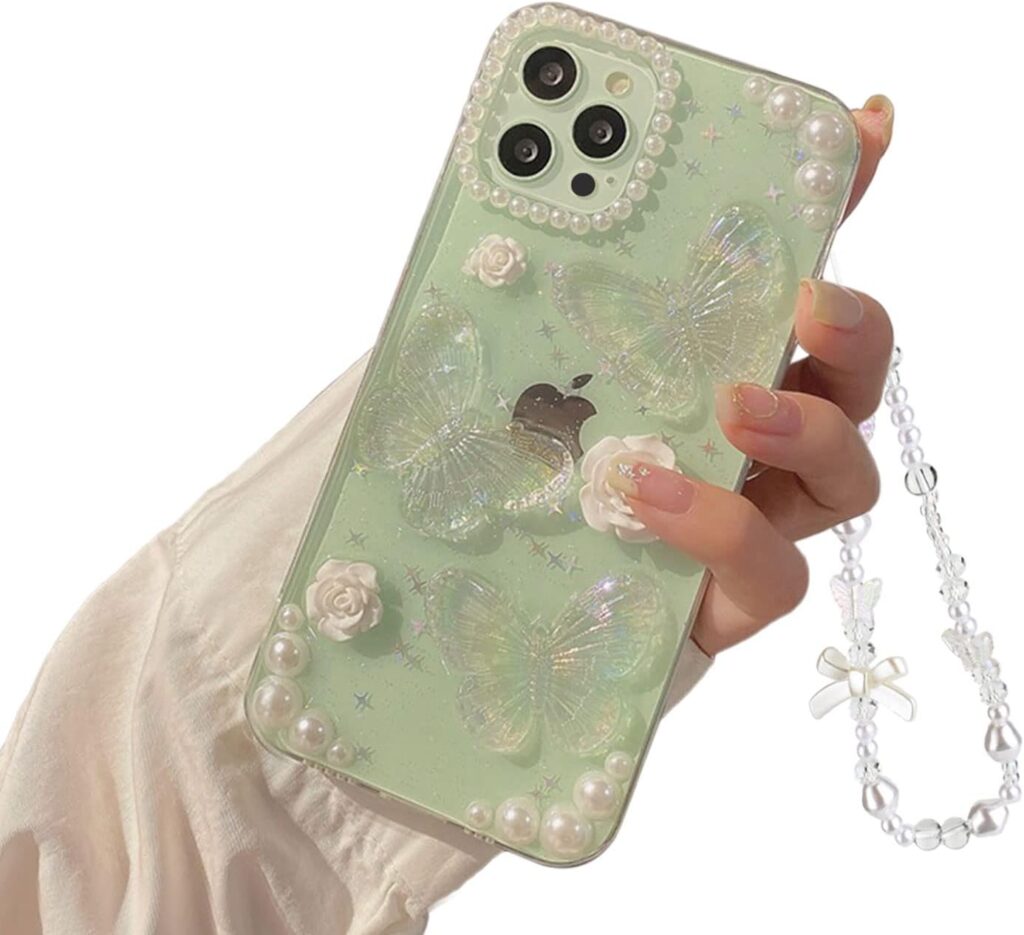 Transparent butterfly case for iPhone
