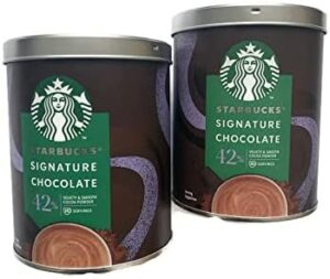 Starbucks hot chocolate tin
