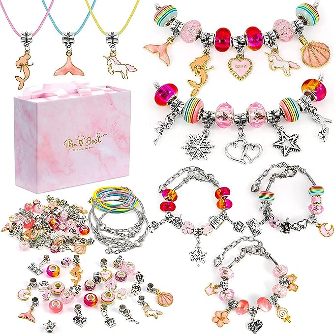 Bracelet making kit with charms