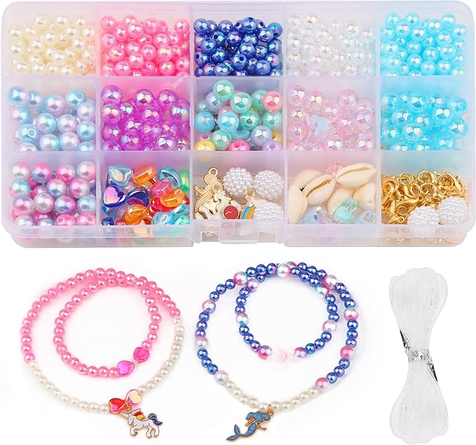 Colourful beads for jewellery making.