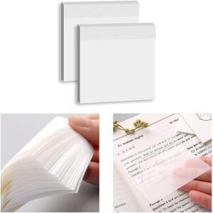 Clear sticky notes