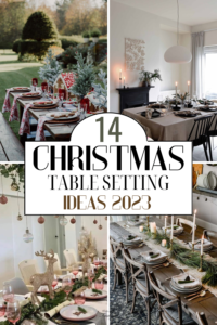 Christmas table setting ideas