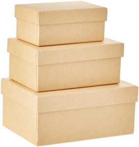 Plain brown boxes