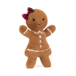 Gingerbread teddy with bow