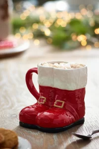 Red Santa’s boots mug