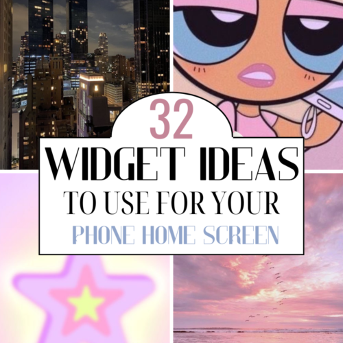32 Cute Widget Ideas To Use For Your Phone Home Screen