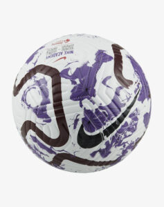 White, black and purple football