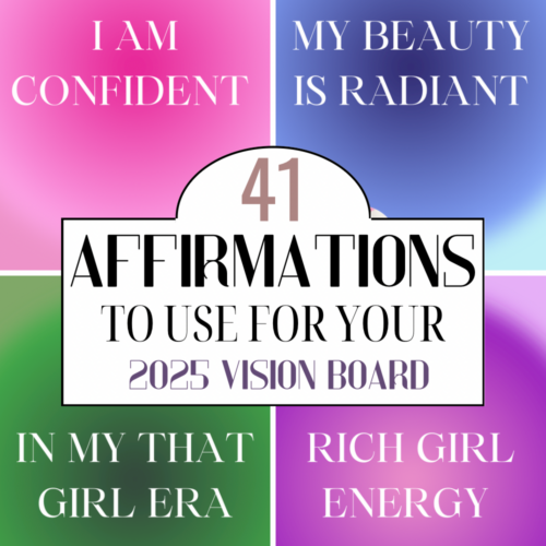 Affirmation quotes for vision boards