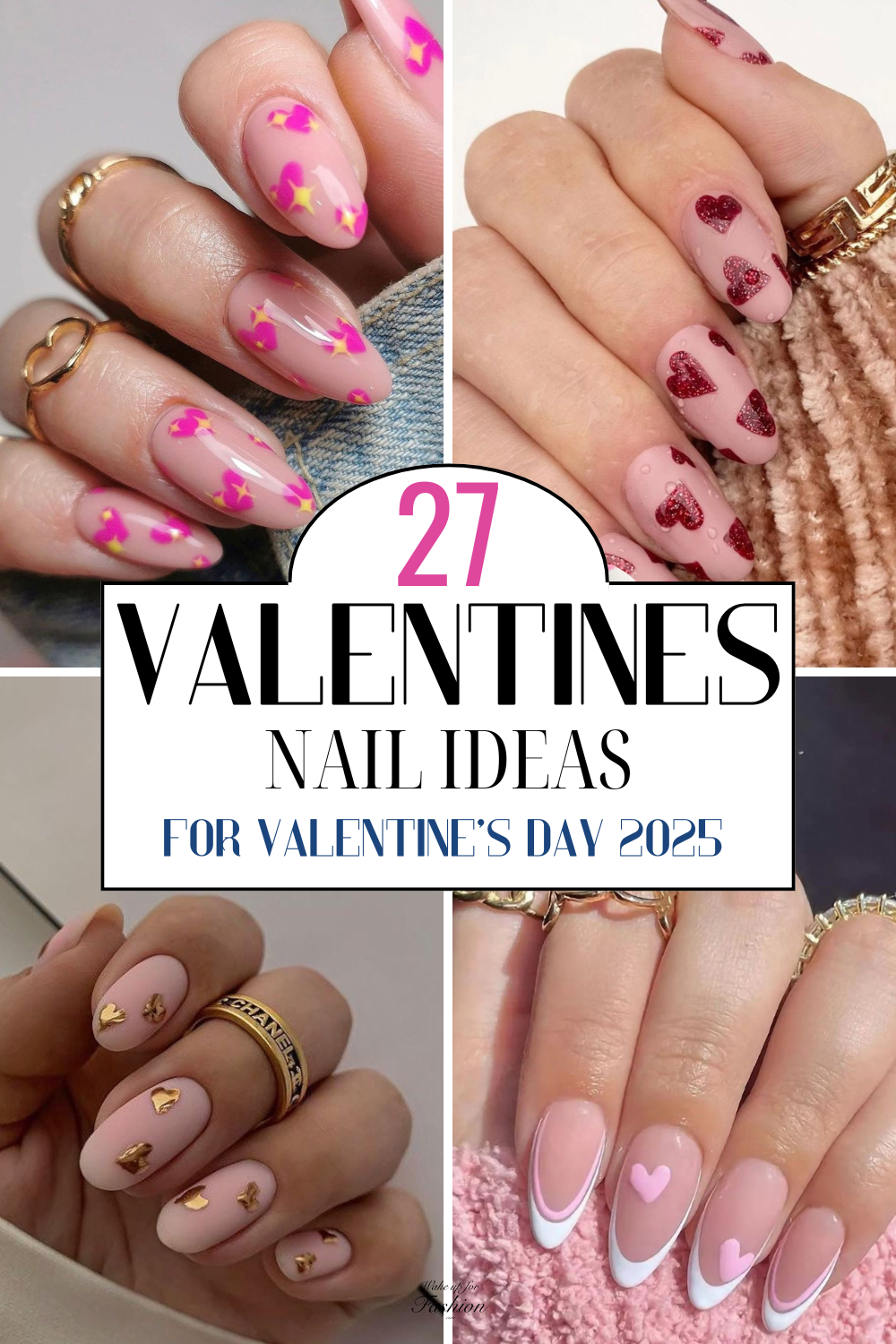 Nail design ideas for Valentine’s Day 2025.