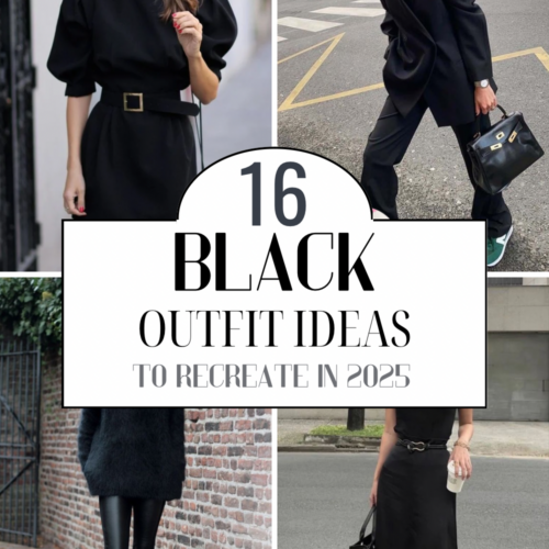 Women’s black outfits