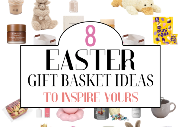 Collection of Easter gift baskets with Easter gift ideas