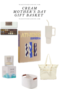Mother’s Day gift basket with cream gift ideas