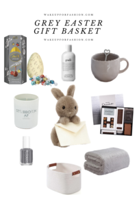 Grey Easter gift basket